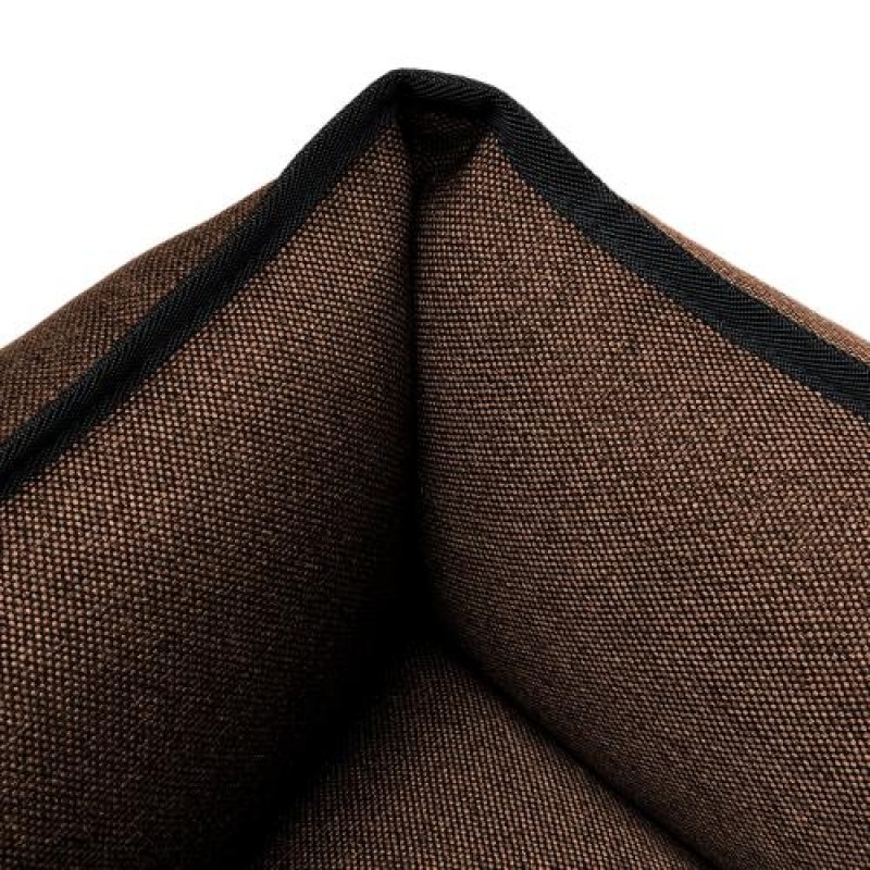 Лежак ліжко для собак та котів EGO Bosyak Рогожка XS 50x45 Коричневий (спальне місце для собак та котів)