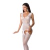 Сітчастий бодістокінг Passion BS062 One Size, White, комбінезон, імітація панчіх, відкритий доступ в інтернет супермаркеті PbayMarket!