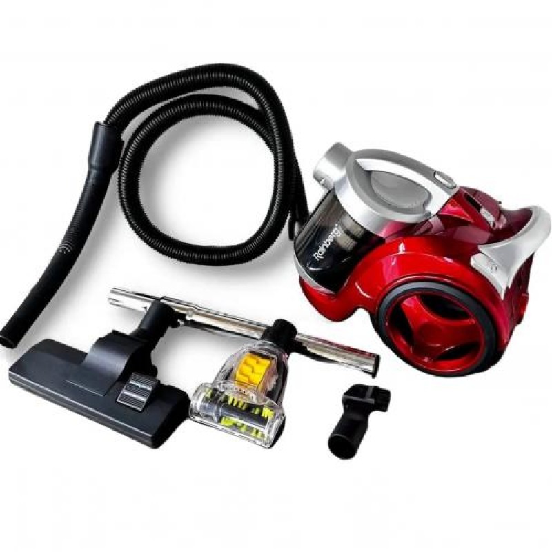 Пилосос контейнерний Rainberg RB-655TB з турбощіткою 3.5L 2500W Red