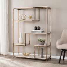 Стелаж для зберігання в стилі Loft Золотий NS-1914 1580x1000x350 мм