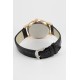 Годинник чоловічий наручний Giorgio Armani Золотистий з чорним ремінцем Репліка (IBW080YB)
