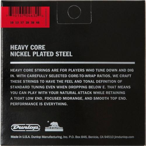 Струни для електрогітари Dunlop DHCN1048 Heavy Core Heavy Set Electric Guitar Strings 10/48 Струни для електрогітари Dunlop DHCN1048 Heavy Core Heavy Set Electric Guitar Strings 10/48