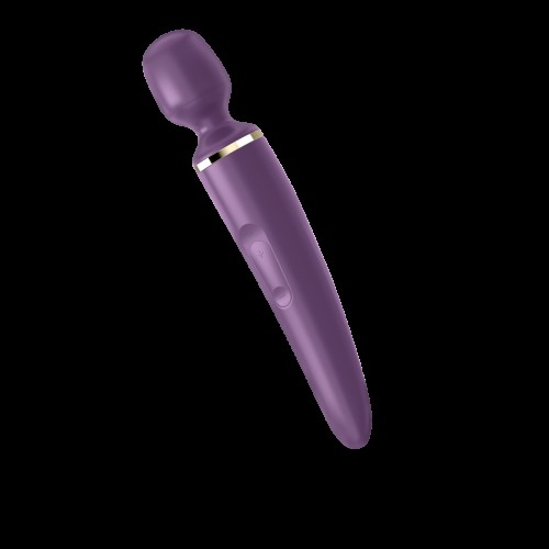 Вібромасажер Satisfyer Wand-er Woman (Purple/Gold) водонепроникний, потужний, розмір XXL в інтернет супермаркеті PbayMarket!