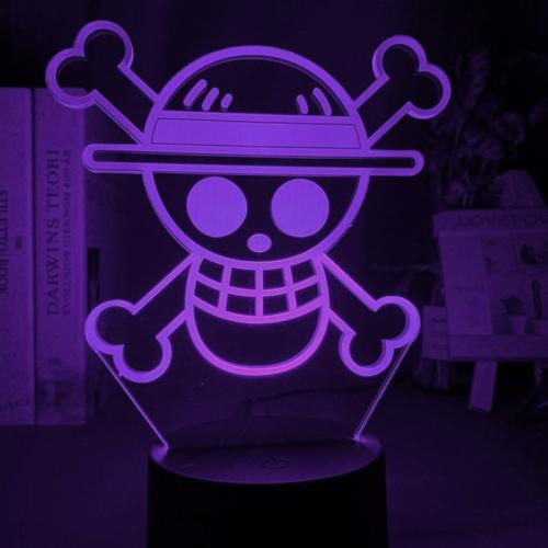 Настільний світильник-нічник Череп Skull Ван Піс One Piece 16 кольорів USB (21011) Bioworld Настільний світильник-нічник Череп Skull Ван Піс One Piece 16 кольорів USB (21011) Bioworld