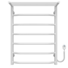 Рушникосушарка електрична Трапеція з полицею П7 500х700 Deffi Білий EF16 (C.TP.60.50.5.E.W.R.5)