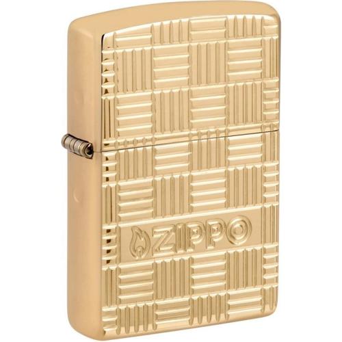 Запальничка бензинова Zippo Basketweave Design Золотистий (46274)