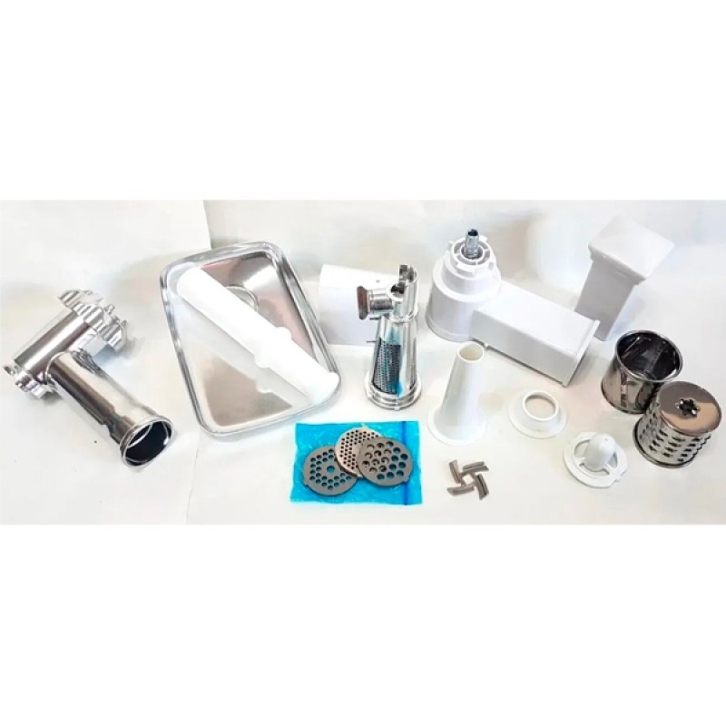 М'ясорубка електрична з соковижималкою та терками для овочів Domotec MS-2024 чорна 3000W (MS-2024_2233)