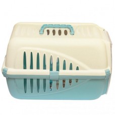 Переноска для домашніх тварин GeorPlast Panzer 50x33x31 см Бежевый/Морской