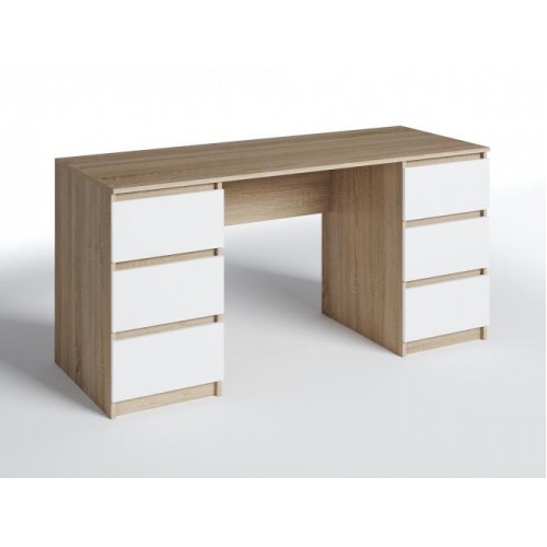 Стіл письмовий Меблева Площа СП-6 Дуб сонома + Білий (160х60х75 см) Стіл письмовий Меблева Площа СП-6 Дуб сонома + Білий (160х60х75 см)