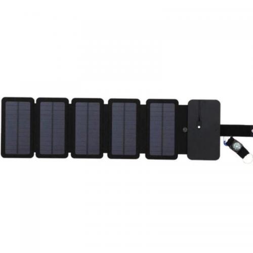 Зарядний пристрій на сонячних батареях No Brand Kernuap SunPower 10 Вт Чорний (1531625758) Зарядний пристрій на сонячних батареях No Brand Kernuap SunPower 10 Вт Чорний (1531625758)