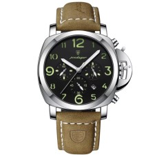 Наручний годинник чоловічий Poedagar Luminious Сріблястий (3322)