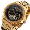 Наручний годинник чоловічий Jaragar Exclusive Gold (408)