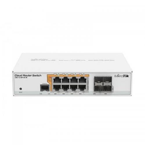 Комутатор MikroTik CRS112-8P-4S-IN (8xGE PoE, 4хSFP) в інтернет супермаркеті PbayMarket!