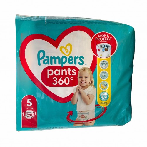 Дитячі підгузники-трусики Pampers Pants 5 (12-17 кг) 28 шт