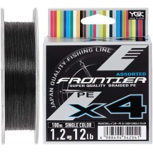 Шнур YGK Frontier X4 Assorted Single Color 100 м 0.185мм 5.4кг/12lb (5545-03-20)