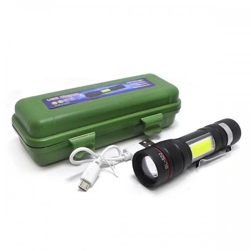 Ліхтар ручний вбудований акумулятор X-Balog BL-520-T6 ХРЕ + COB mircoUSB zoom Чорний Ліхтар ручний вбудований акумулятор X-Balog BL-520-T6 ХРЕ + COB mircoUSB zoom Чорний