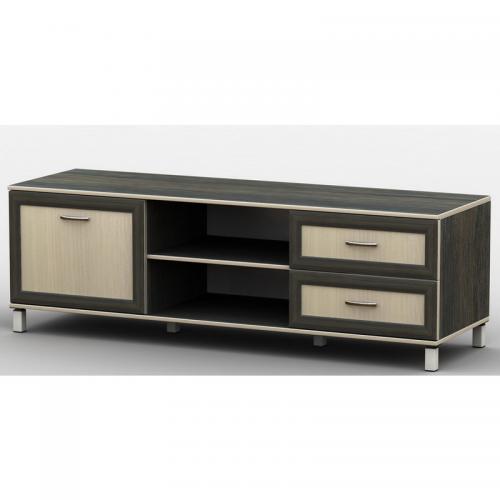 Тумба під телевізор Тиса Мебель ТВ-205 Венге Дуб молочний 44x45x180 см