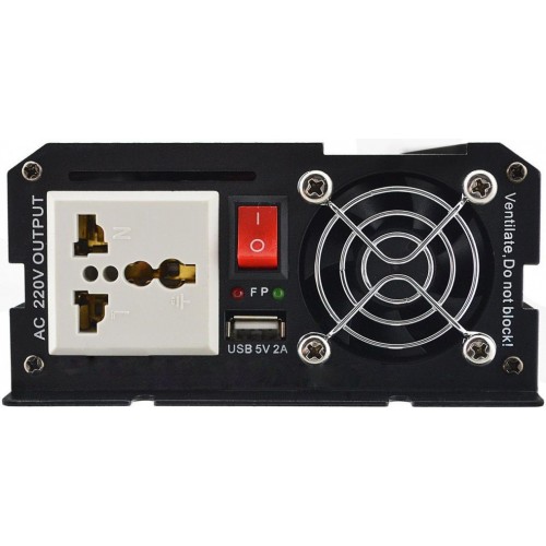 Перетворювач струму автомобільний UKC SSk1000W USB DC/AC Чорний CPK 1973