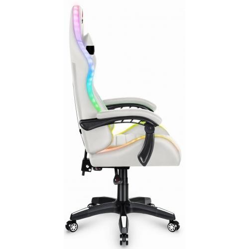Комп'ютерне крісло Hell's HC-1003 LED RGB White