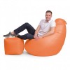 Крісло Мішок Груша Оксфорд 150х100 Студія Комфорту Великий Помаранчевий