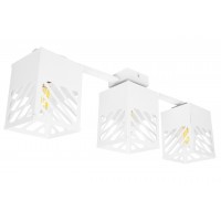 Люстра лофт MSK Electric Urban на три плафони біла NL 2410-3 WH