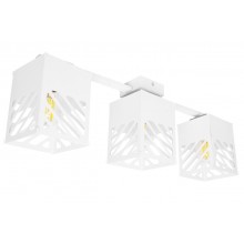 Люстра лофт MSK Electric Urban на три плафони біла NL 2410-3 WH