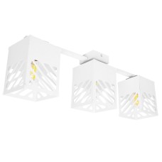 Люстра лофт MSK Electric Urban на три плафони біла NL 2410-3 WH