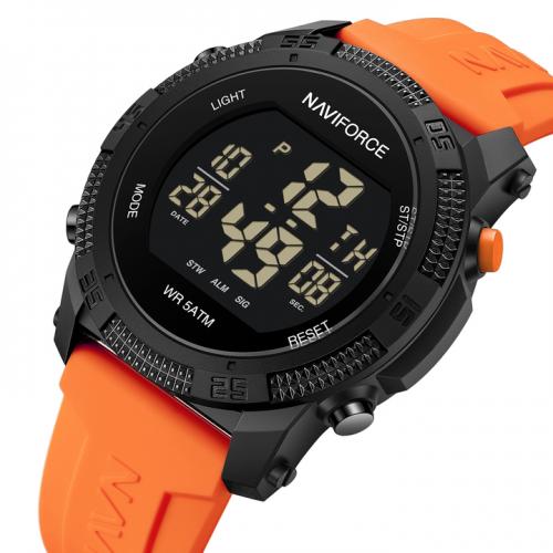 Наручний годинник чоловічий NaviForce Europe Orange Чорний (3154) Наручний годинник чоловічий NaviForce Europe Orange Чорний (3154)