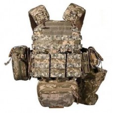 Плитоноска та 6 підсумків без плит No Brand М5 Піксель (2132250759)