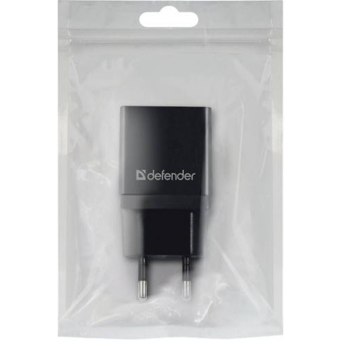 Зарядний пристрій Defender EPA-10 Black, 1xUSB, 5V/2.1A, Package (83572) (6505065) Зарядний пристрій Defender EPA-10 Black, 1xUSB, 5V/2.1A, Package (83572) (6505065)