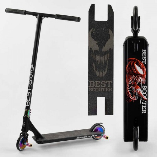 Самокат трюковий Best Scooter Simbiote HIC-система ПЕГІ алюмінієвий диск та дека Black (102305) Самокат трюковий Best Scooter Simbiote HIC-система ПЕГІ алюмінієвий диск та дека Black (102305)