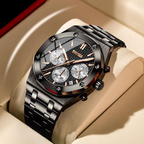 Годинник наручний Skmei 9296 Black 9296BKBK (17176-hbr) Годинник наручний Skmei 9296 Black 9296BKBK (17176-hbr)