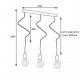 Світильник підвісний на три лампи MSK Electric Storm NL 1442-3