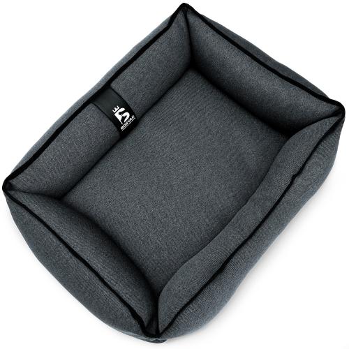 Лежак ліжко для собак та котів EGO Bosyak Рогожка S 65x55 Сірий (спальне місце для собак та котів) Лежак ліжко для собак та котів EGO Bosyak Рогожка S 65x55 Сірий (спальне місце для собак та котів)