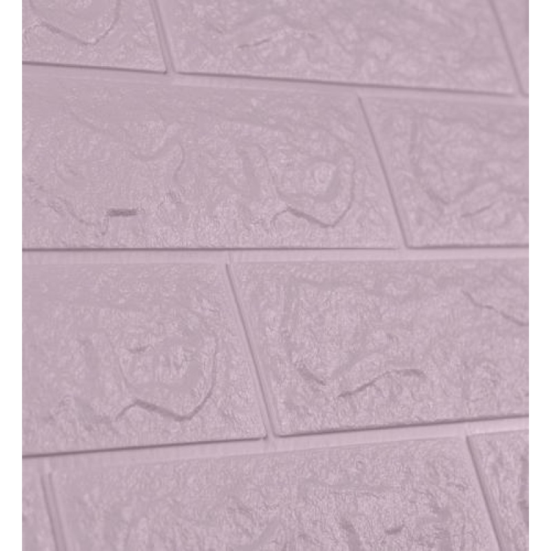 Самоклеюча декоративна 3D панель 3D Loft 700x770x5 мм Світло-фіолетовий (148)