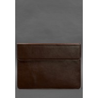 Шкіряний чохол-конверт на магнітах для MacBook 15 дюйм Бордовий BlankNote