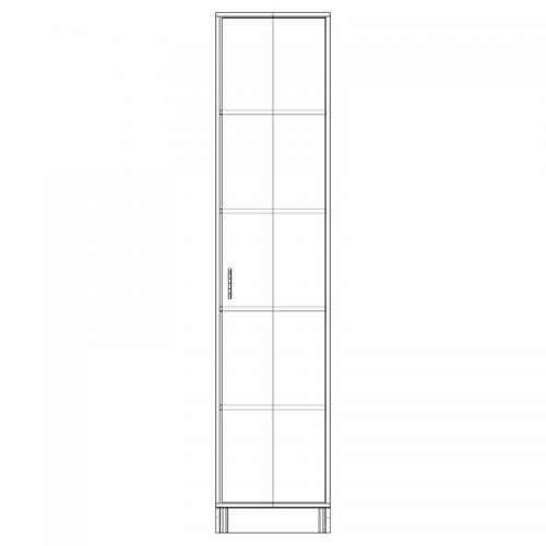 Шафа-Пенал Тиса Мебель ШС-402 Дуб сонома 205x35x45 см Шафа-Пенал Тиса Мебель ШС-402 Дуб сонома 205x35x45 см