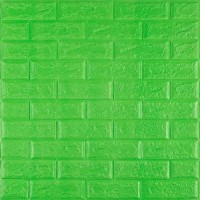 3D панель самоклеюча цегла Зелена 700x770x5мм (013-5) Sticker Wall SW-00000149