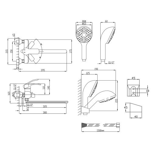 Змішувач для ванни Lidz (CRM) 41 86 005-1 New Змішувач для ванни Lidz (CRM) 41 86 005-1 New