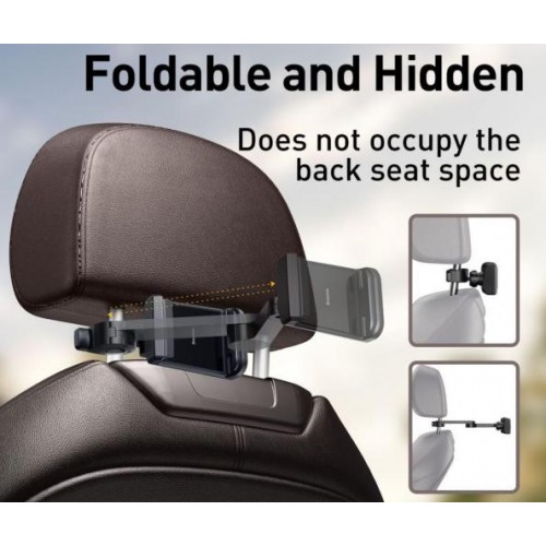 Автоутримувач на підголовник з бездротовою Qi 15W зарядкою Baseus Energy Storage WXHZ-01 Чорний Автоутримувач на підголовник з бездротовою Qi 15W зарядкою Baseus Energy Storage WXHZ-01 Чорний