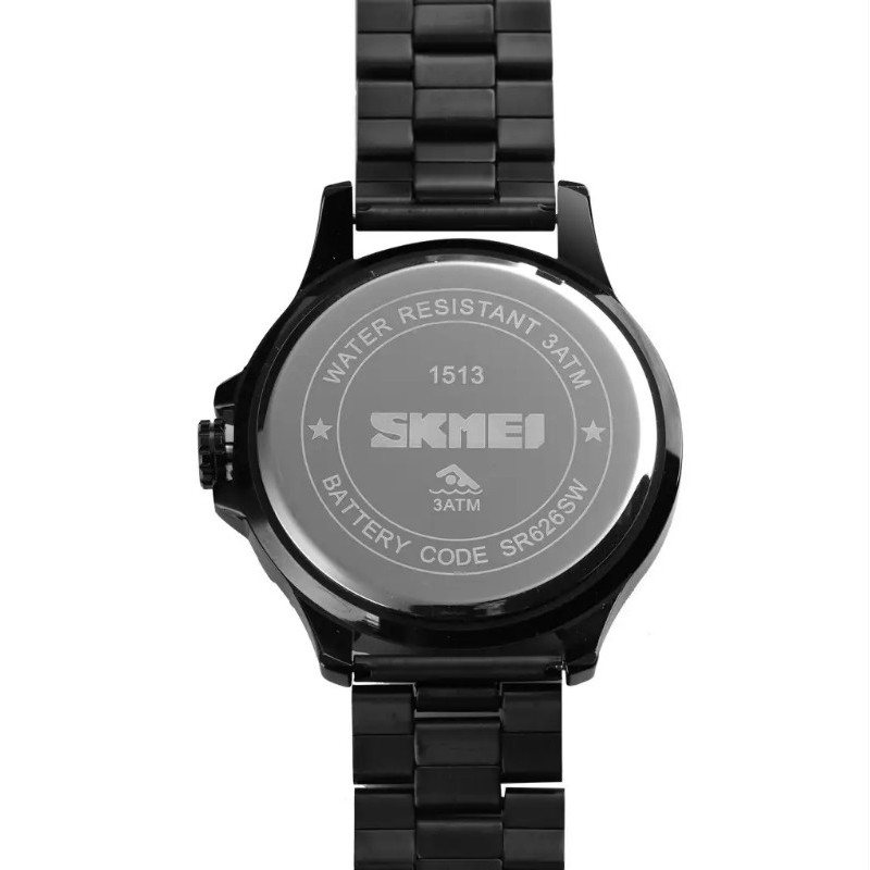 Класичний чоловічий годинник Skmei 1513 black