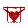 Трусики Серце для страпону Feral Feelings - Hearts Strap-on Belt Red Trasparent в інтернет супермаркеті PbayMarket!