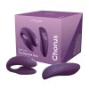 Смарт-вібратор для пар We-Vibe Chorus Purple, сенсорне керування вібраціями стисненням пульта в інтернет супермаркеті PbayMarket!