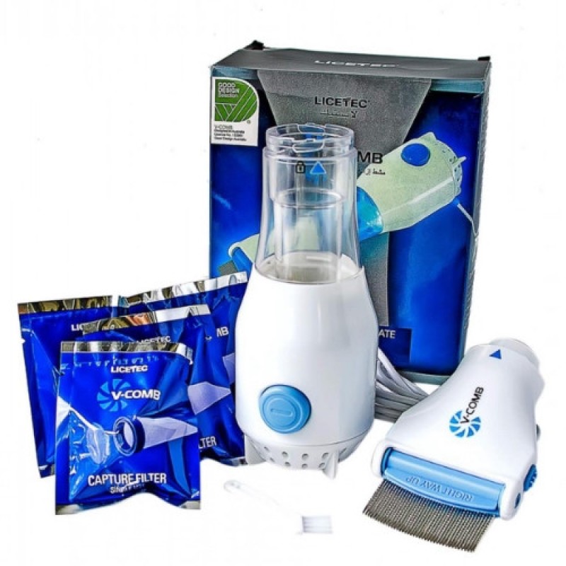 Електрична гребінець для видалення вошей та гнід Licetec V-Comb (WN38L)