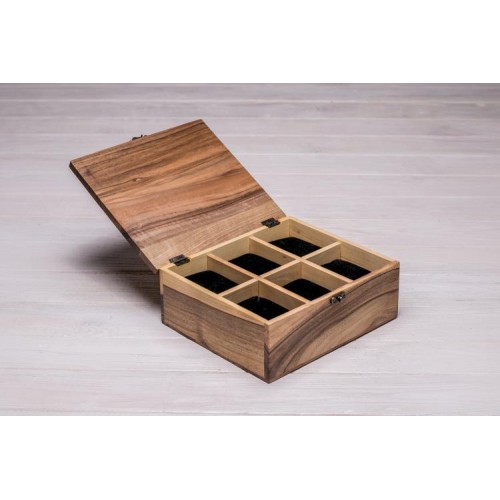 Дерев'яна шкатулка для наручних годинників ecoWalnut 8.2х20.8х18 см Дерев'яна шкатулка для наручних годинників ecoWalnut 8.2х20.8х18 см