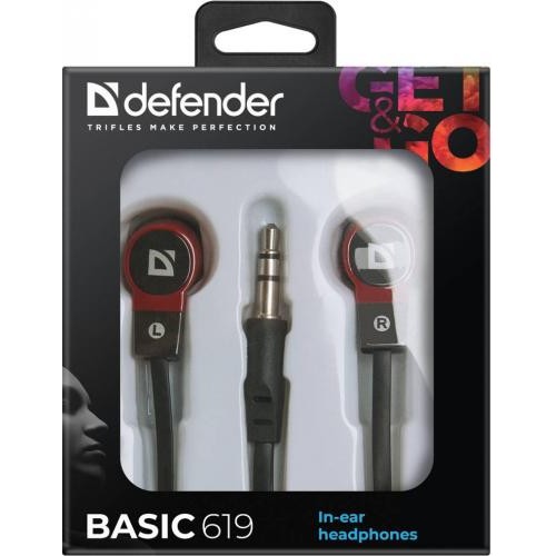 Навушники Defender Basic-619 Black/Red (63619) (6272827) в інтернет супермаркеті PbayMarket!