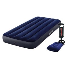 Надувний матрац Intex 64756-2, 76 x 191 x 25 см, з подушкою, насосом. Одномісний