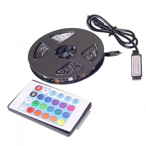 Світлодіодна стрічка з пультом RGB USB 7572 2 м Світлодіодна стрічка з пультом RGB USB 7572 2 м