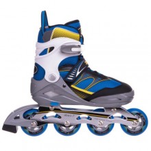 Роликові ковзани розсувні Zelart Z-1501 38-41 Синій жовтий