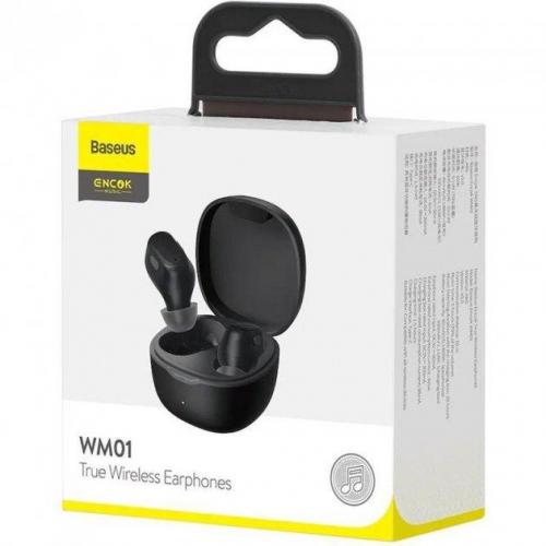 Бездротові навушники Bluetooth Baseus WM01 Black